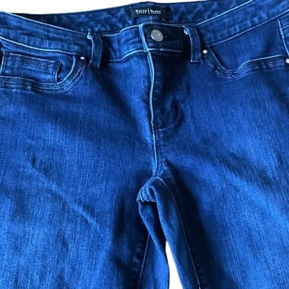 White House Black Market Womens Contour Crop Leg Jeans Size 8 Blue - Picture 11 of 11